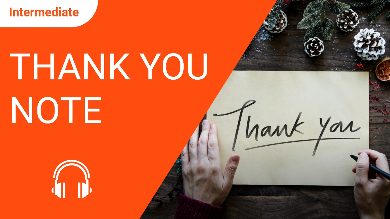 Thank You Note | ChinesePod