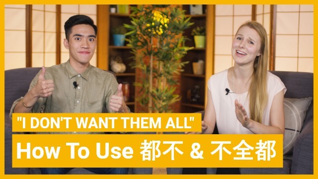 How to use 都不 & 不全都 | ChinesePod
